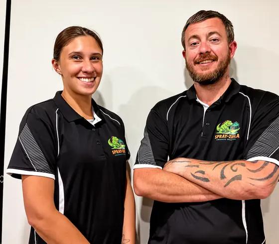 Mark and Natalie — Co-Owners of Spray-Zilla
